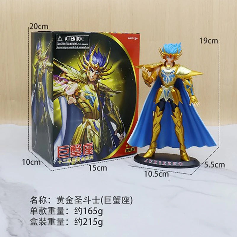 Japanese Anime Saint Seiya Phoenix Ikki, Hyoga, Seiya, Shiryu PVC Figure – 19cm Standing Toy for Collection and Decoration