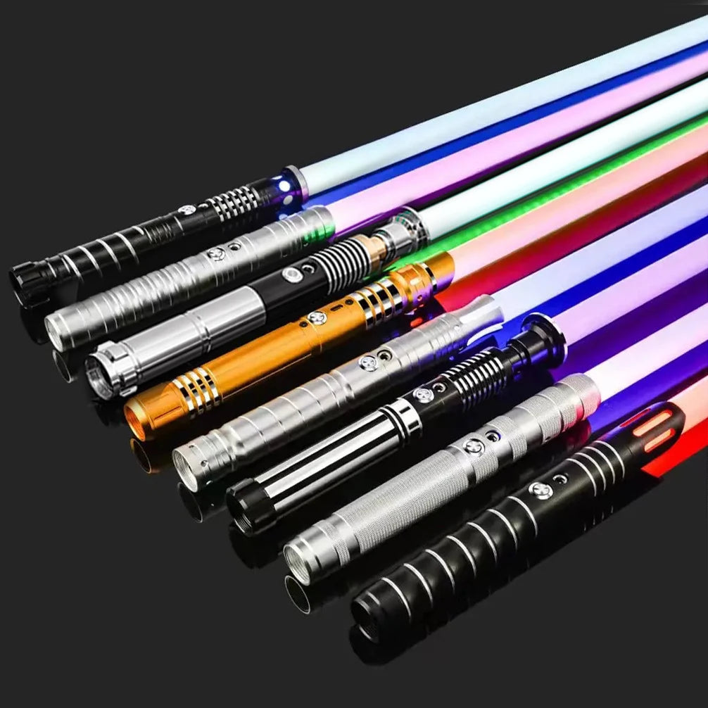 RGB Metal Lightsaber Toy - Laser Sword with Light and Sound Effects, Durable Kpop Lightstick for Play and Display