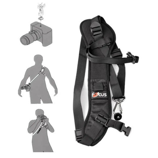 Quick Rapid Camera Sling Strap: Shoulder Strap for Canon, Nikon, Sony DSLR Cameras - Neck Strap Belt Accessory