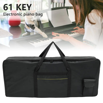 Portable Waterproof Oxford Cloth Keyboard Bag - Thicken Protective Storage Bag for Electronic Organ and Piano Instrument