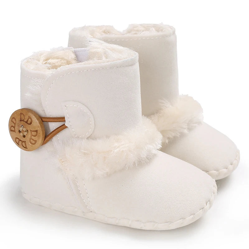 2022 Baby Winter Boots - Warm & Fashionable Toddler Shoes for Girls & Boys 0-18M | Cozy Fuzzy First Walkers