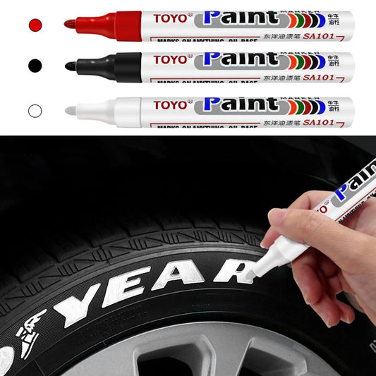 Waterproof Tire Paint Pen Marker – DIY Art Drawing Tool for Car Tyres, Compatible with BMW E46, E49, F30, F80, E36, E93, E92, F34, F31, Z4