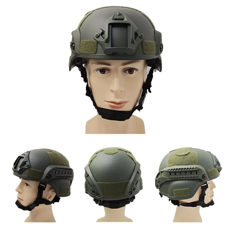 FAST MICH2000 Airsoft Tactical Helmet for Outdoor, Paintball, CS, SWAT, and Riding Protection