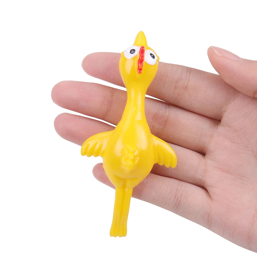 10PCS Catapult Launch Turkey Slingshot Chick - Elastic Flying Finger Sticky Decompression Toy for Birthday Halloween Party Favors