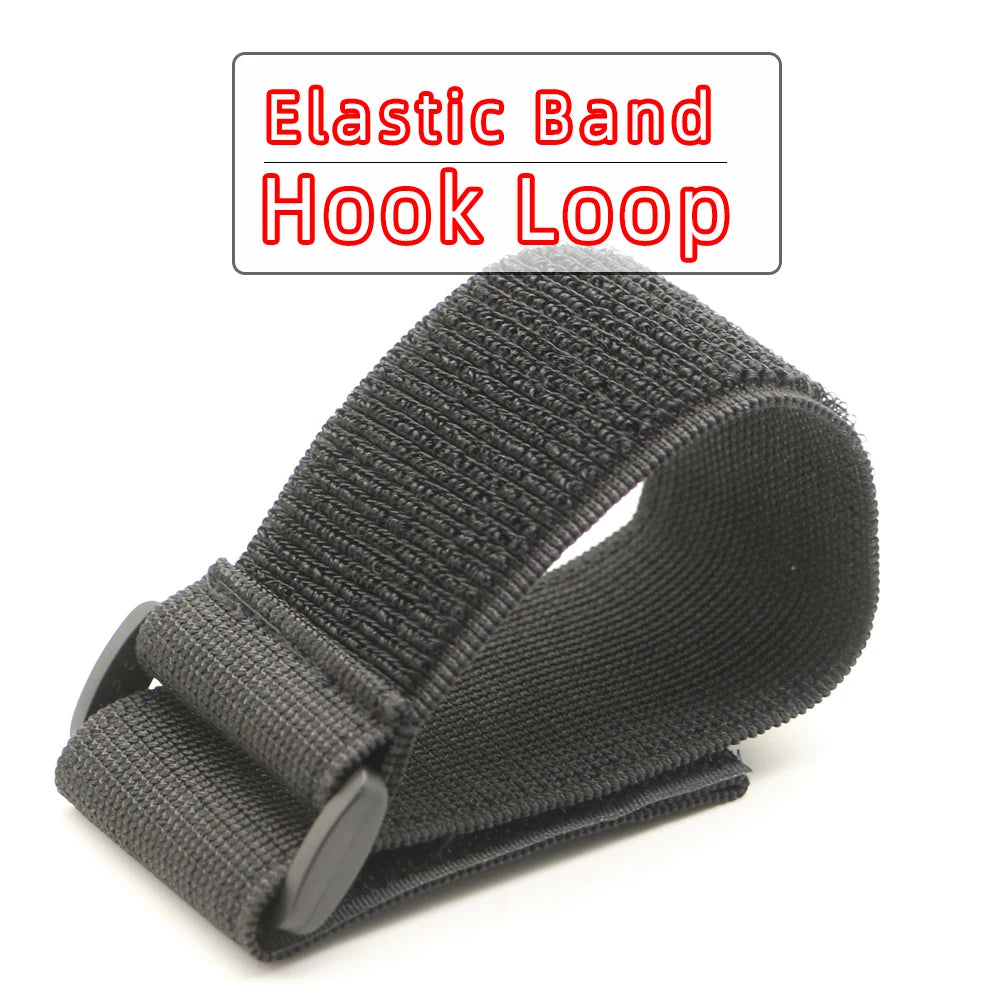 Customizable Elastic Band Hook Loop - Nylon Cable Ties, Reverse Buckle, Sticky Fastener Tape for Athletic & General Use