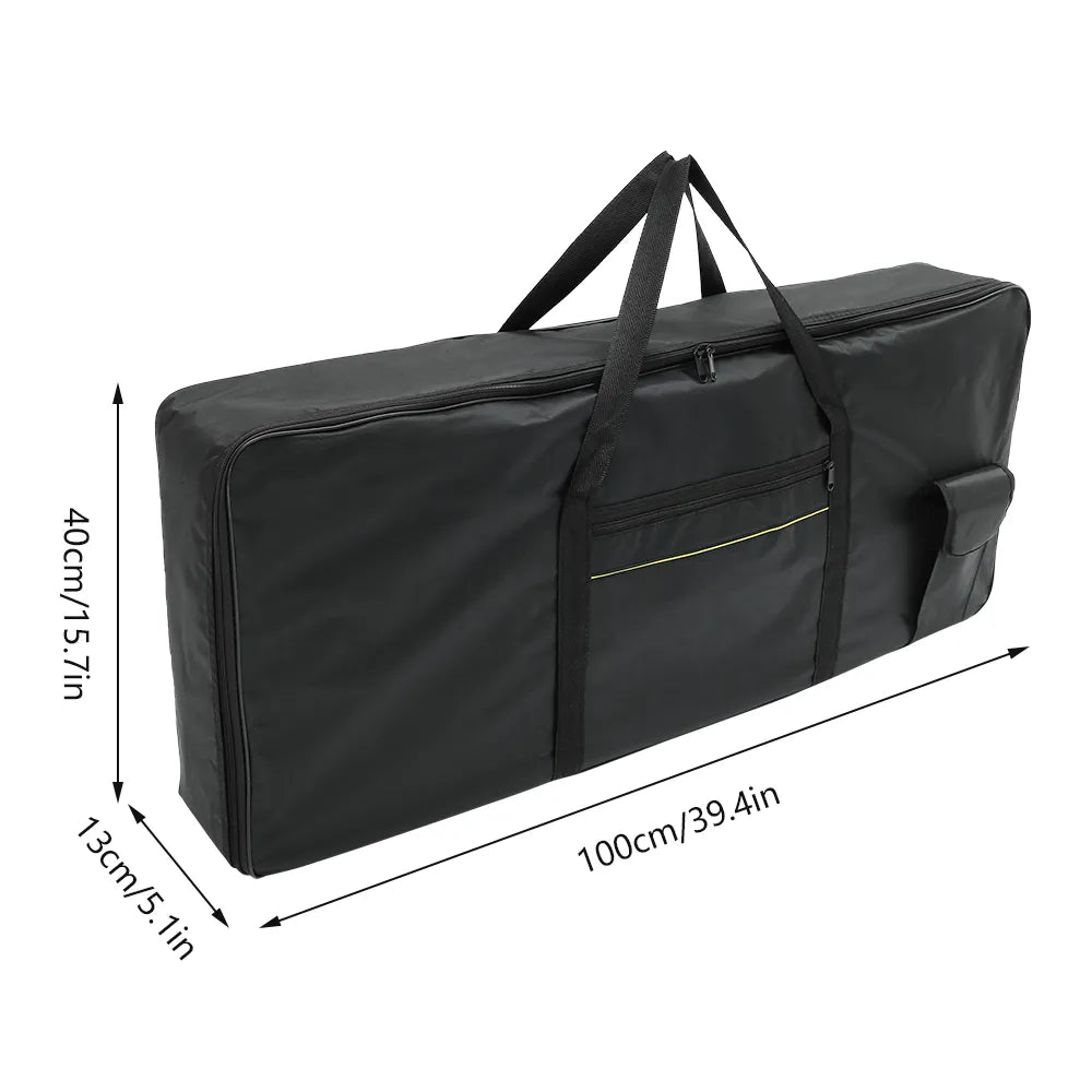 Portable Waterproof Oxford Cloth Keyboard Bag - Thicken Protective Storage Bag for Electronic Organ and Piano Instrument