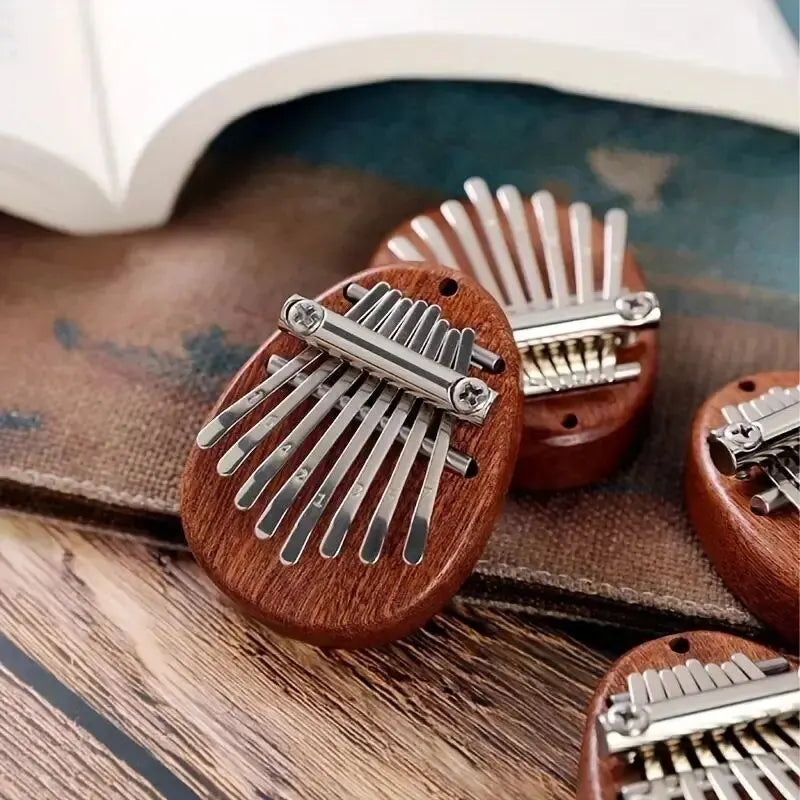 8-Key Mini Wooden Kalimba – High-Quality Thumb Piano and Marimba | Exquisite Musical Accessory and  Pendant Gift