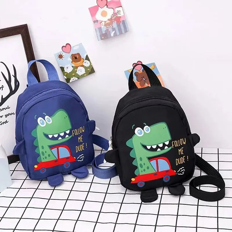 Cute Cartoon Dinosaur School Backpack for Kids | Anti-Lost Toddler Rucksack | Kindergarten Schoolbag