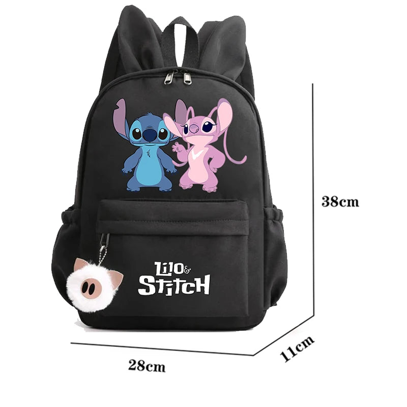 Cute Disney Lilo and Stitch Backpack – Rucksack for Kids, Teens, and Students, Casual School Bag and Birthday Gift