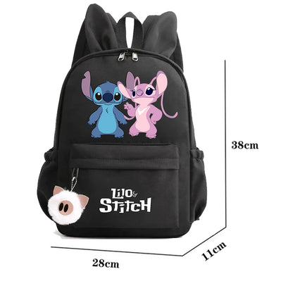 Cute Disney Lilo and Stitch Backpack – Rucksack for Kids, Teens, and Students, Casual School Bag and Birthday Gift