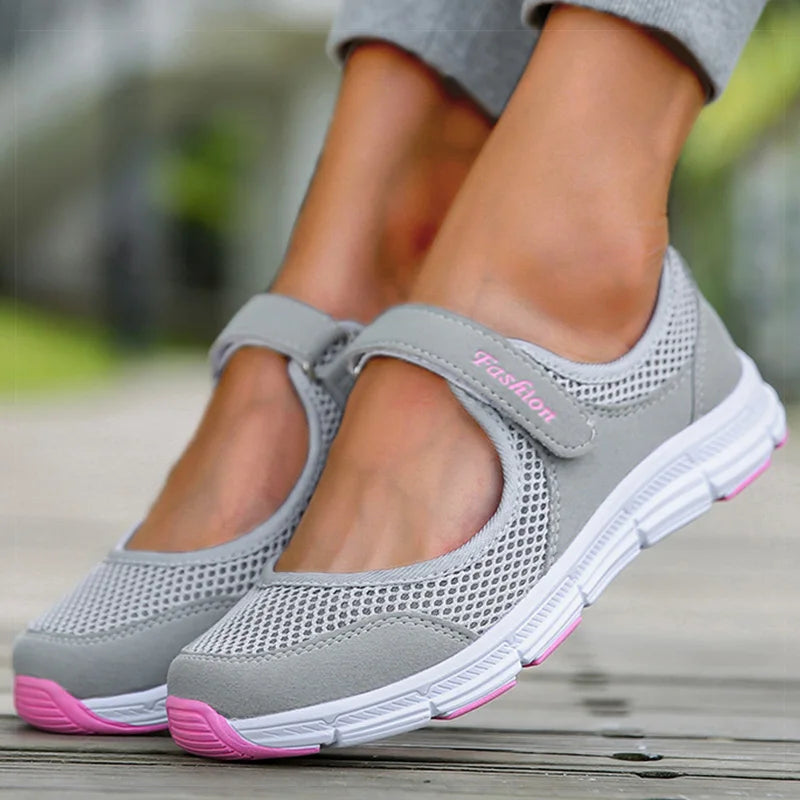 Summer 2024 Women’s Casual Sneakers – Lightweight Flat Shoes for Women, Stylish Summer Footwear