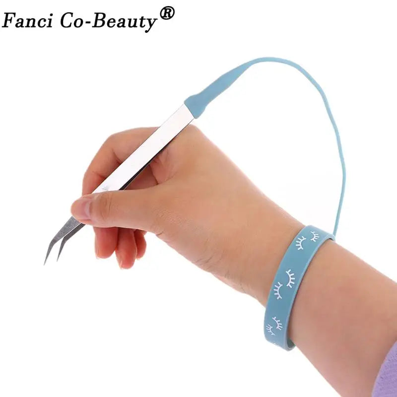 Silicone Wrist Strap Eyelash Extension Tweezers: Grafting Bracelet Cilia Protector - Auxiliary Lash Supplies