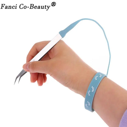 Silicone Wrist Strap Eyelash Extension Tweezers: Grafting Bracelet Cilia Protector - Auxiliary Lash Supplies