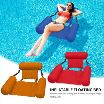 Pool Float Inflatable Mattress: Hammock Lounge Chair for Swimming Pool - Water Sports Toy, Float Mat, Pool Accessory