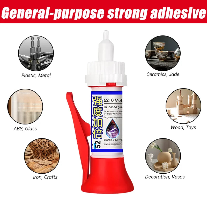 Powerful 502 Solder Multi-Material Repair Adhesive - High-Strength Quick-Drying Welding Agent, Universal Oily Glue Sealer