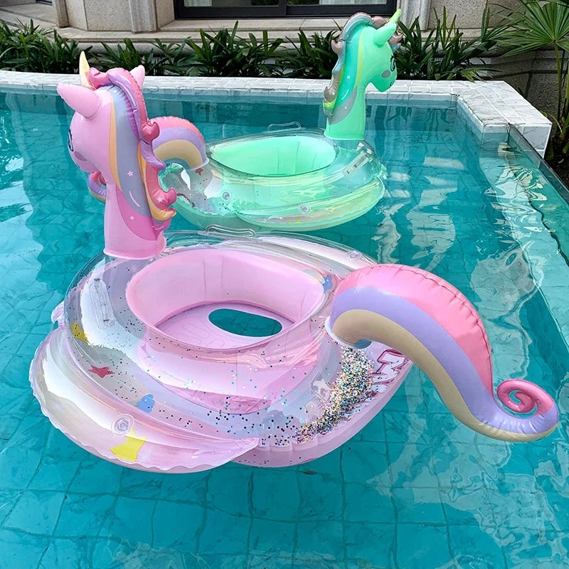 ROOXIN Inflatable Baby Swim Ring Tube - Swimming Seat Toy for Kids and Adults, Circle Float Pool Beach Water Play Equipment