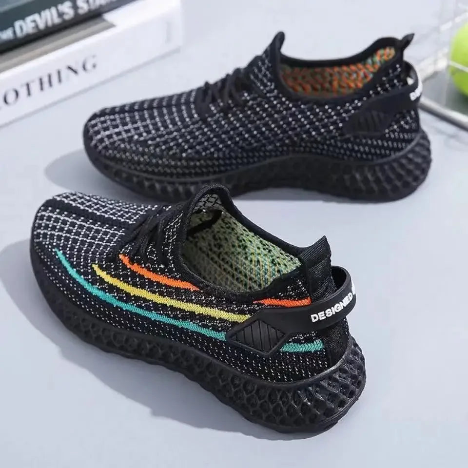 Women's Spring Sneakers – Casual Flat Shoes, Vulcanized Light Mesh Breathable Running Shoes for Summer 2021