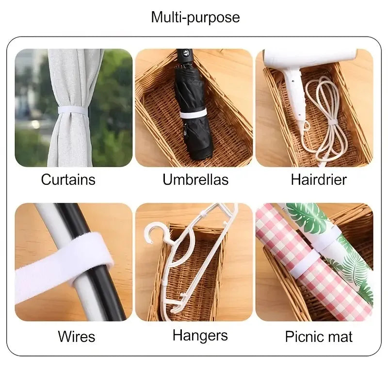 5m Self-Adhesive Reusable Cable Tie Wire Straps Tape - DIY Accessories for Organization and Management