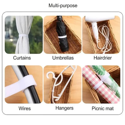 5m Self-Adhesive Reusable Cable Tie Wire Straps Tape - DIY Accessories for Organization and Management