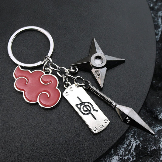 Anime Uchiha Itachi Sharingan Metal Keychain - Cartoon Key Ring Holder and Toy for Children, Ideal Gift