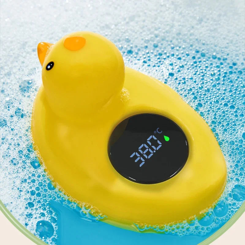 Little Yellow Duck Baby Bathtub Shower Water Thermometer | Safe Temperature Sensor | Floating Waterproof Baby Thermometer