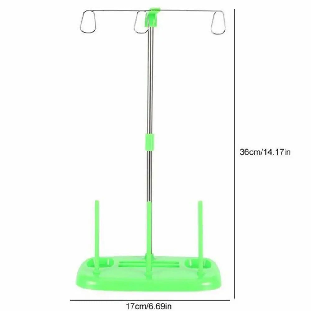 Household 3 Spool Thread Holder Stand: Embroidery Wire Rack for Home Sewing Machine, Serger, Quilting