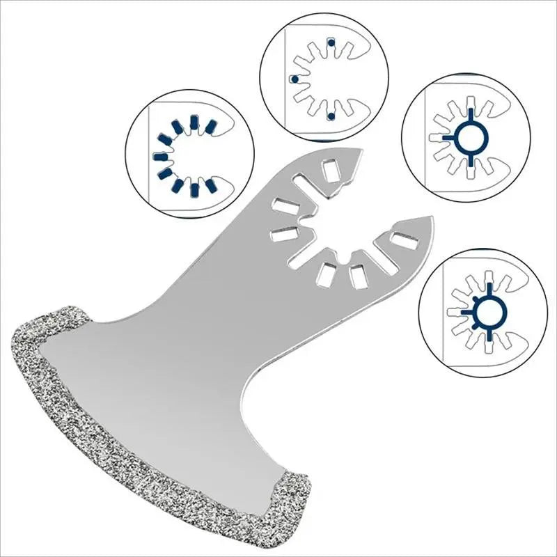 Diamond Oscillating Saw Blade: Multi-Tool Blade for Rough Sanding Fillers, Tile, Ceramics - Electric Accessories Multitool