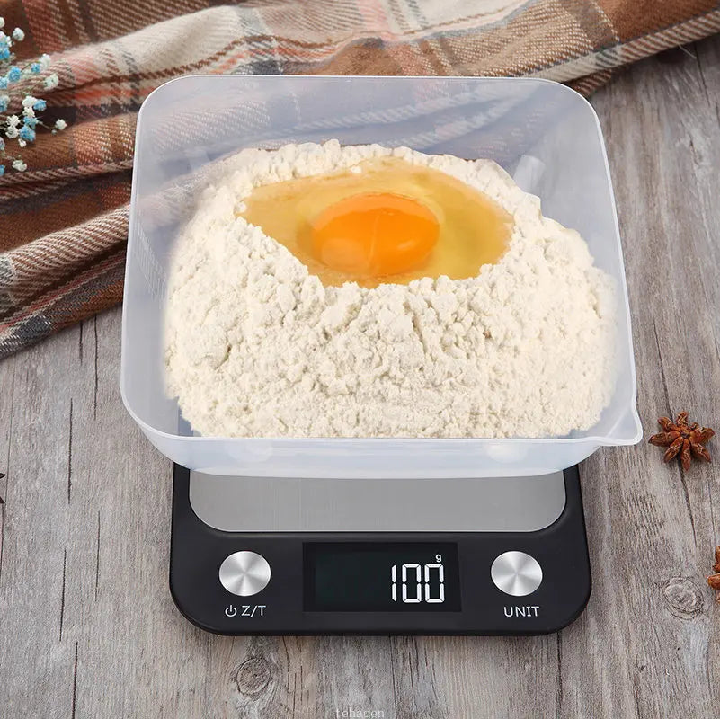 15Kg/1g Kitchen Scale - Smart Electronic Digital Scales with Stainless Steel Design, Perfect for Cooking, Baking, and Weighing Food