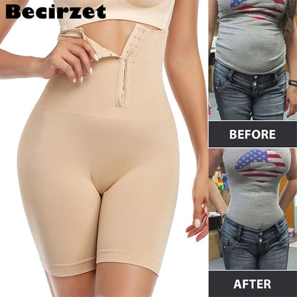 High Waist Stretch Shapewear: Flat Belly Belt Waist Sheath Slimming Panties - Abdomen Control Body Shaper for Women