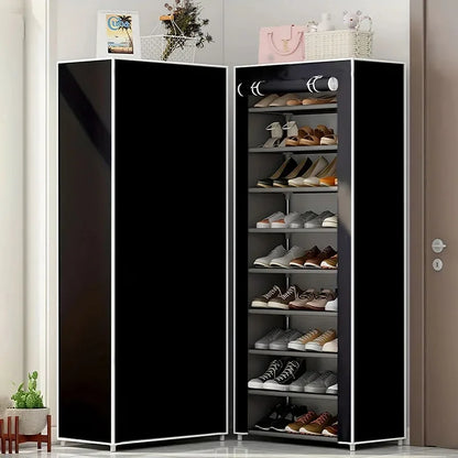 Dustproof Fabric Shoe Cabinet Organizer - Multilayer Nonwoven Shoe Rack for Simple, Economic Household Storage