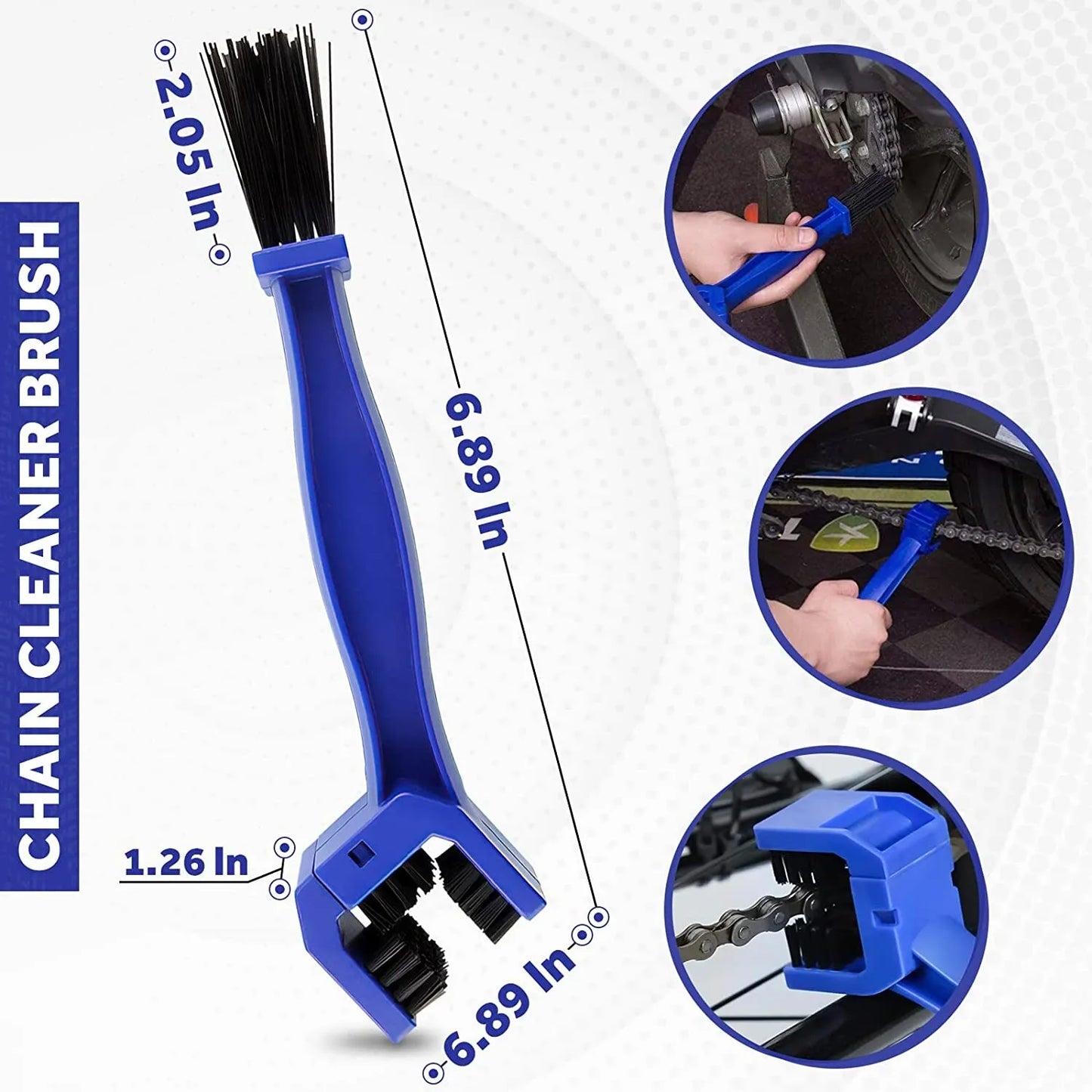 Efficient Motorcycle Chain Brush: Essential Bicycle & Electric Vehicle Cleaning Tool - Flywheel Washer for Optimal Maintenance