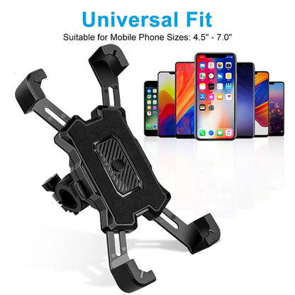 360° Rotatable Electric Bicycle Phone Holder - Non-slip Stand Bracket for iPhone, Xiaomi, MTB Bike, Moto Motorcycle Cycling