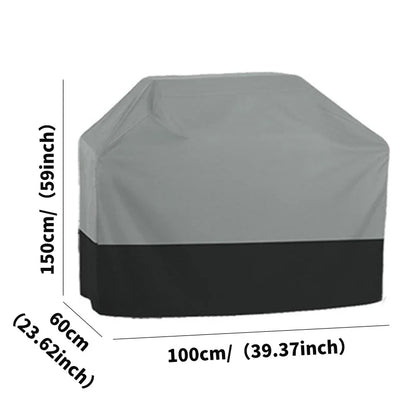 210T Oxford Cloth BBQ Cover - Waterproof, UV-Resistant Heavy Duty Garden Oven and Carbon Grill Protective Cover