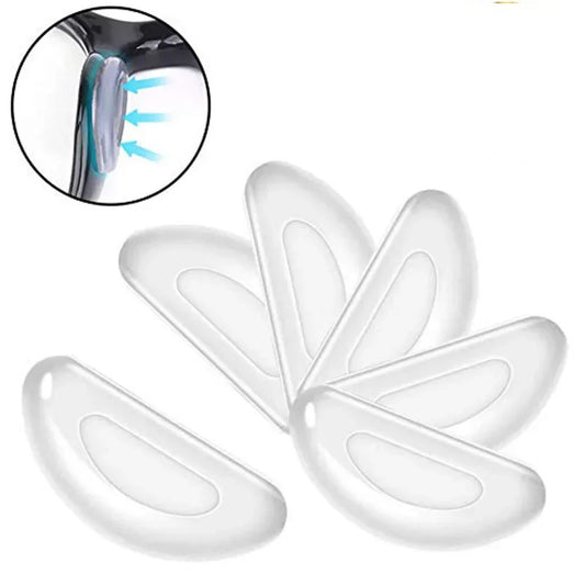 10/20pcs Adhesive Silicone Nose Pads for Glasses - Non-Slip Transparent Nosepads - Eyeglasses Accessories