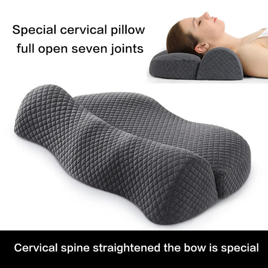 Cervical Memory Foam Contour Pillow – Ergonomic Bed Pillow for Side Sleepers | Orthopedic Sleeping Support