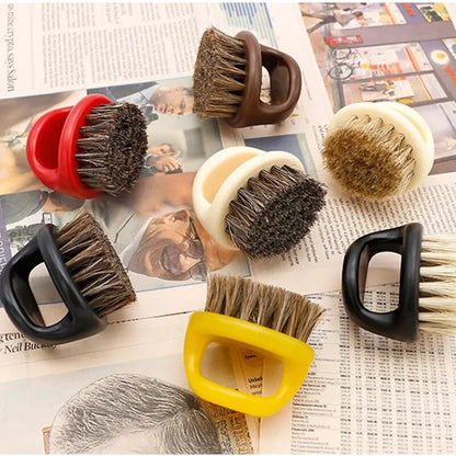 Professional Men's Beard Shaving Brush Set – Bristle Brushes, Barber Neck Duster, Hair Removal and Salon Hairdresser Tools