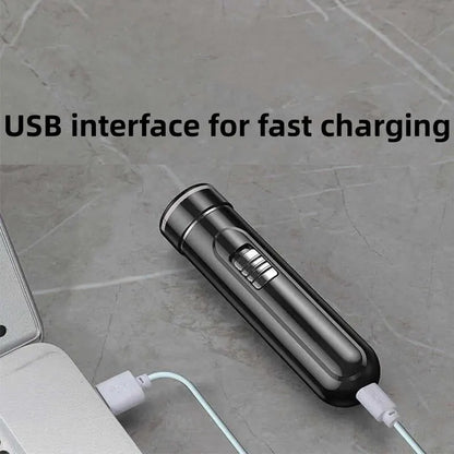 Compact & Convenient Electric Razor for Men - USB Rechargeable, Wet & Dry, Easy One-Button Use - Perfect for Home, Car & Travel