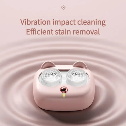 Portable High Frequency Vibration Contact Lens Cleaner: Cleaning Case with Beauty Pupil Storage - Convenient Cleaning Container Tools