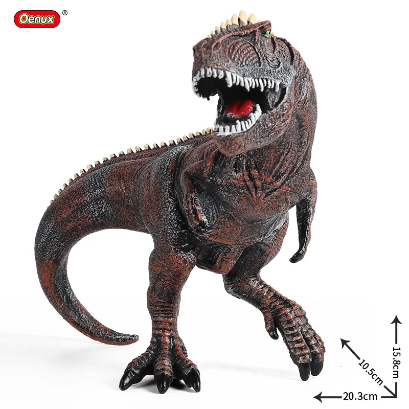 Oenux Dinosaurs World Action Figures - Savage Jurassic Collection Featuring Indominus Rex, Spinosaurus and Triceratops, Ideal Kids Gift