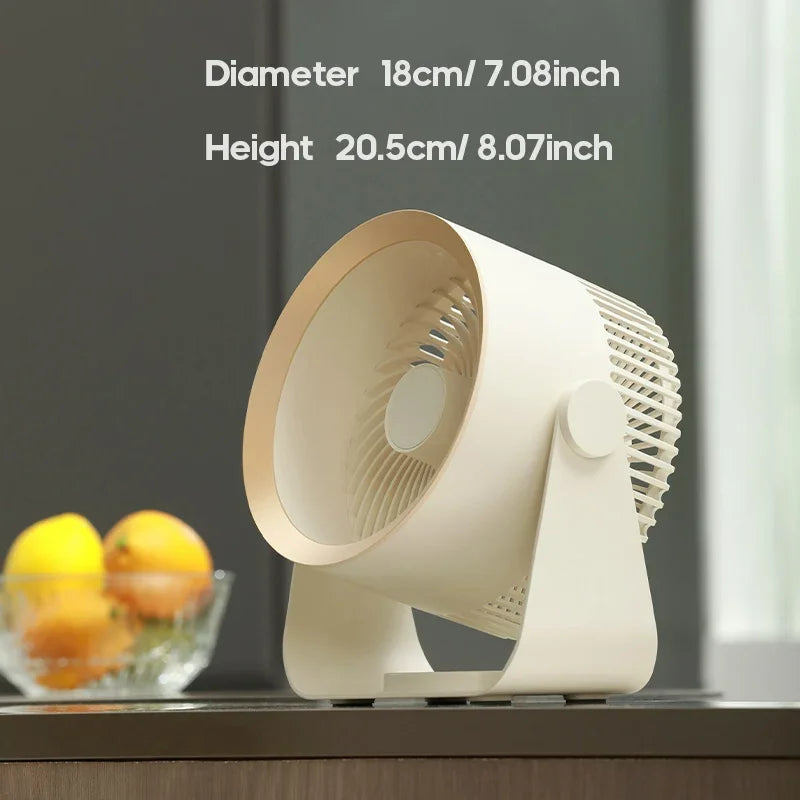 Multi-Functional Electric Fan – Wireless Portable Circulator, Silent Ventilation, Desktop and Wall-Mounted Cooler