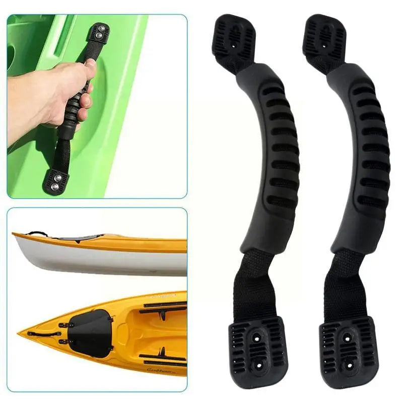 29.5 x 2.5 cm Black Mounchain Rubber Boat Luggage Side Mount Carry Handles: Kayak Canoe Fishing Tools A7E8