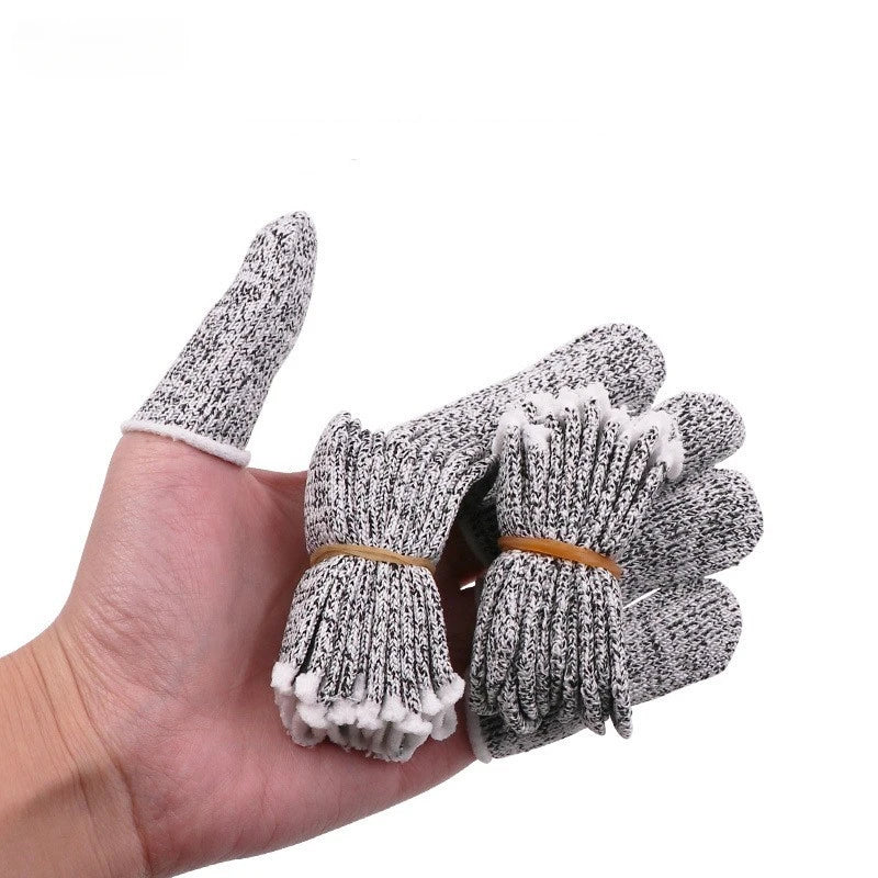 10 Pack Finger Cots: Flexible Anti-Cut Thumb Protectors for DIY and Work Protection