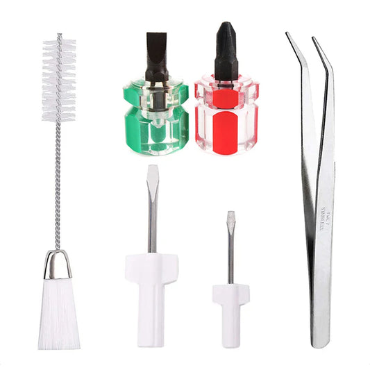 Sewing Machine Repair Kit: 6pcs/Set Cleaning Tools - Screwdriver, Tweezers, Thread Clear Brush, Essential Home Sewing Supplies