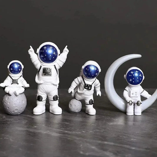 3/4pcs Astronaut Figurine Set - Spaceman Sculpture and Educational Toy - Perfect for Desktop Decor and Kids' Gift