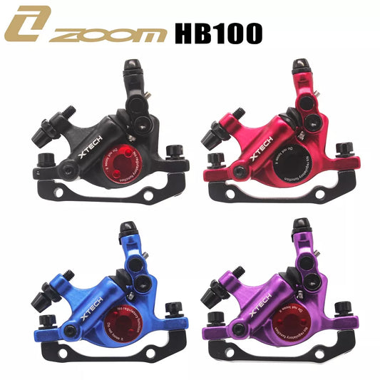 ZOOM HB100 MTB Hydraulic Disc Brake Calipers | Front & Rear Line Pulling System