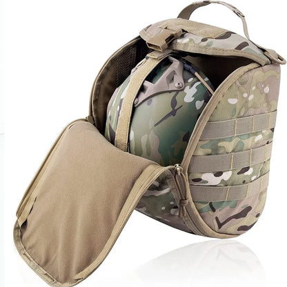 Tactical Helmet Bag Pack | Multi-Purpose Molle Storage Military Carrying Pouch | Sports Hunting Shooting Combat Helmets Gear