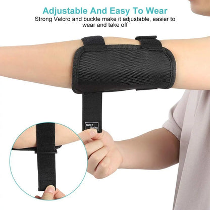 Golf Swing Training Aid: Elbow Trainer for Straight Arm Swing - Beginner-Friendly Golf Training Aid with TIK-Tok Sound