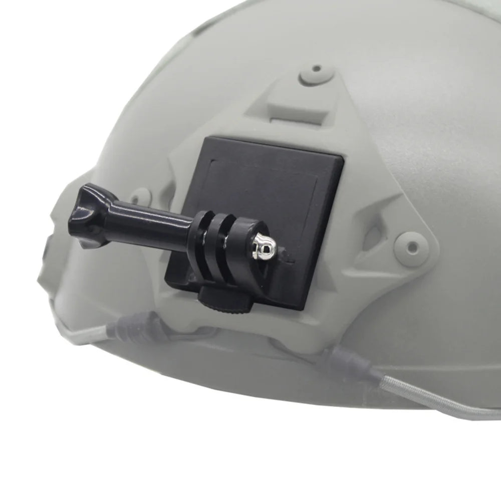 Tactical Helmet Base Adapter - Fixed Mount for GoPro Hero & Action Cameras - Fits FAST/MICH/NVG Helmets