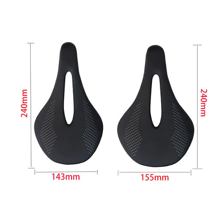 Super Light 96g Full Carbon Saddle | MTB/Road Bike Seat with Carbon Rails - 240*143/155mm