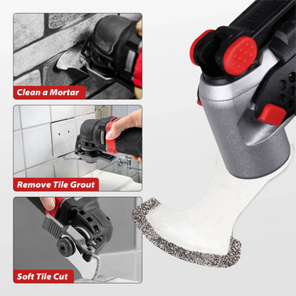 Diamond Oscillating Saw Blade: Multi-Tool Blade for Rough Sanding Fillers, Tile, Ceramics - Electric Accessories Multitool